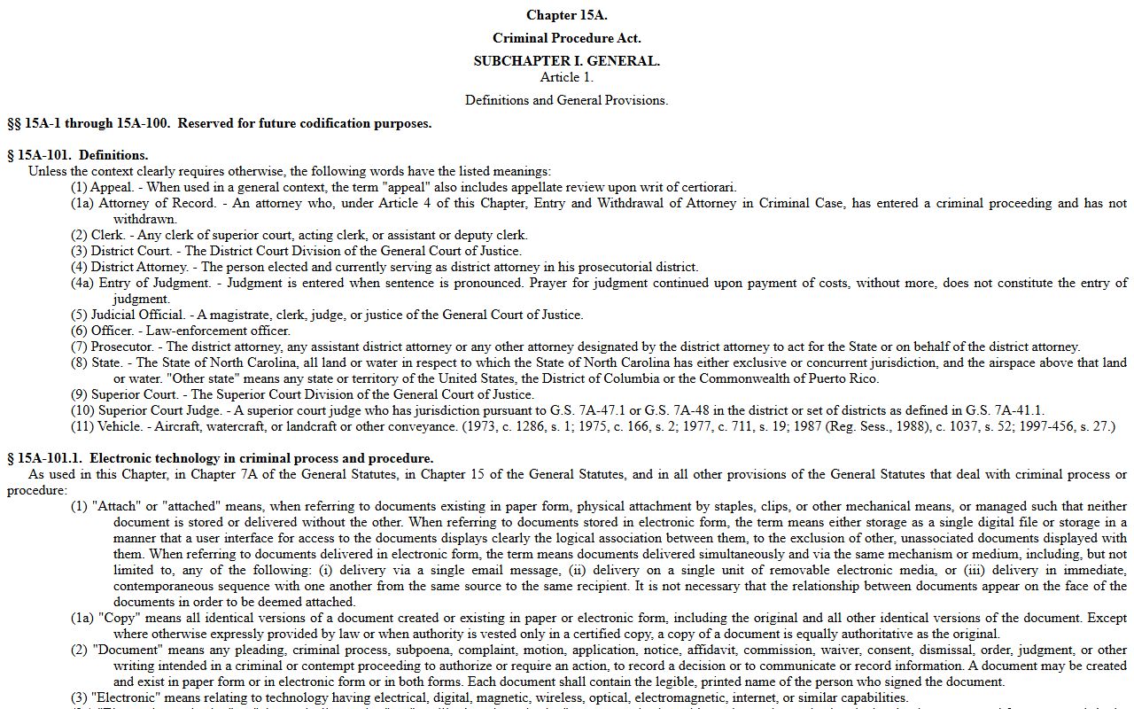 Macon County criminal court records North Carolina criminal procedure source