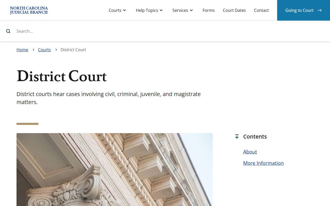Macon County District Court records official court page